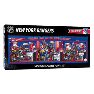 NWT NHL New York Rangers Game Day in the Dog House 1,000 Piece Puzzle